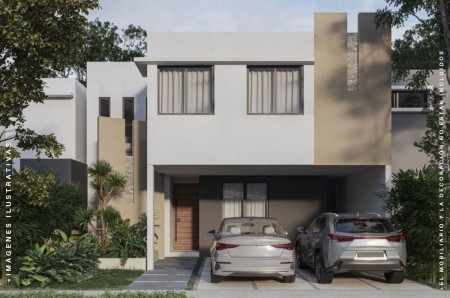 Casa en venta Caucel Merida dos plantas tres recamaras en privada 